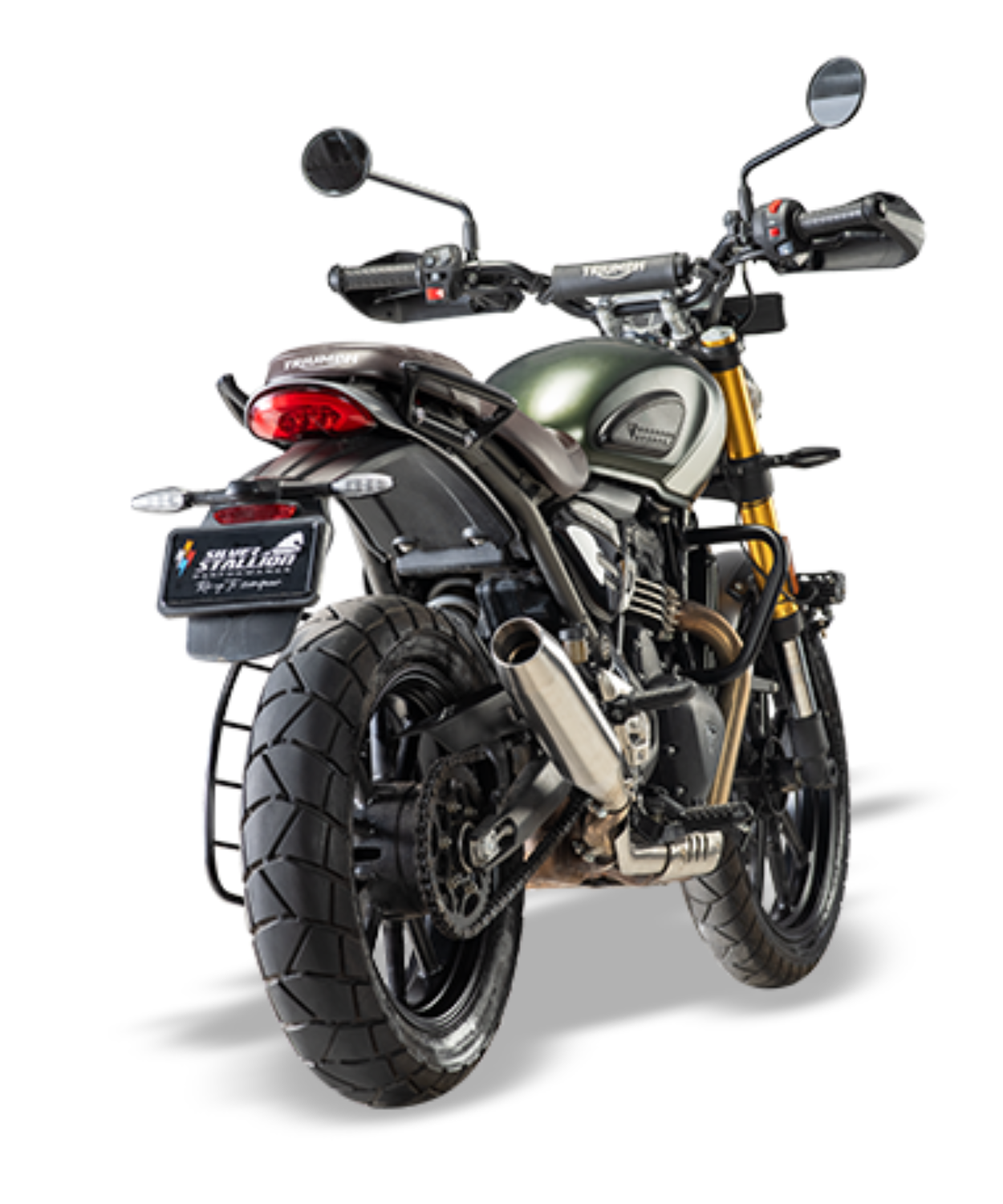 Silver Stallion Triumph Blaze Speed 400 / T4 / Scrambler 400X / Scrambler 400XC Performance Exhaust Systems - Silver