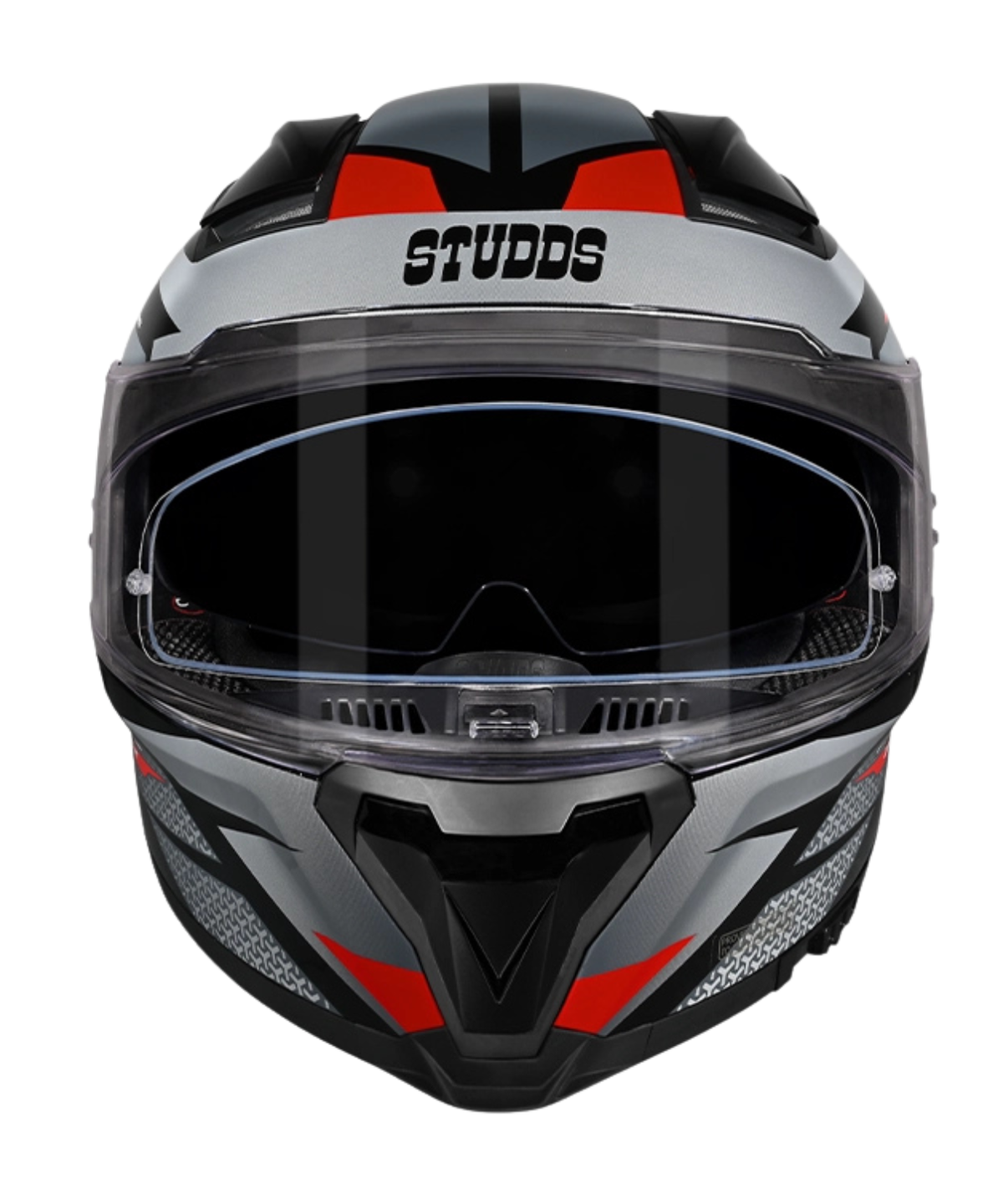 Studds Helios D2 Circuit Decor Graphics Helmet - Gloss Black Red N2 - Studds
