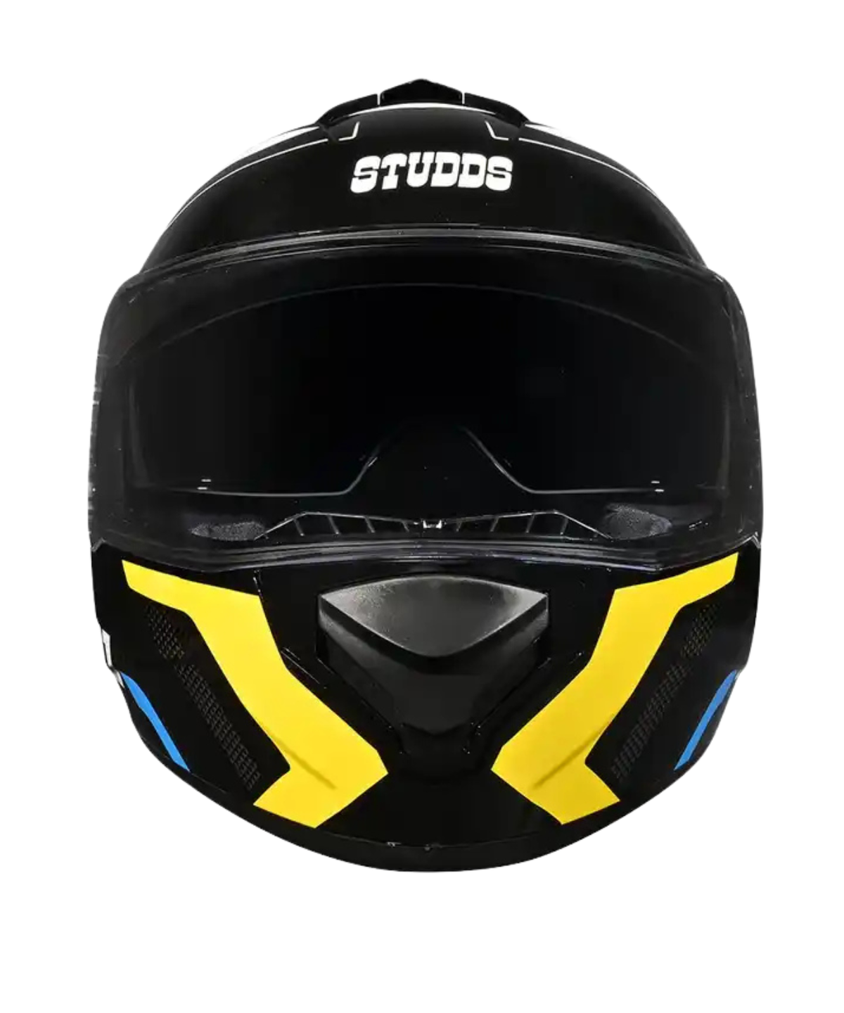 Studds Drifter D4 R1 Decor Graphics Helmet - Gloss Black Yellow White N6 - Studds