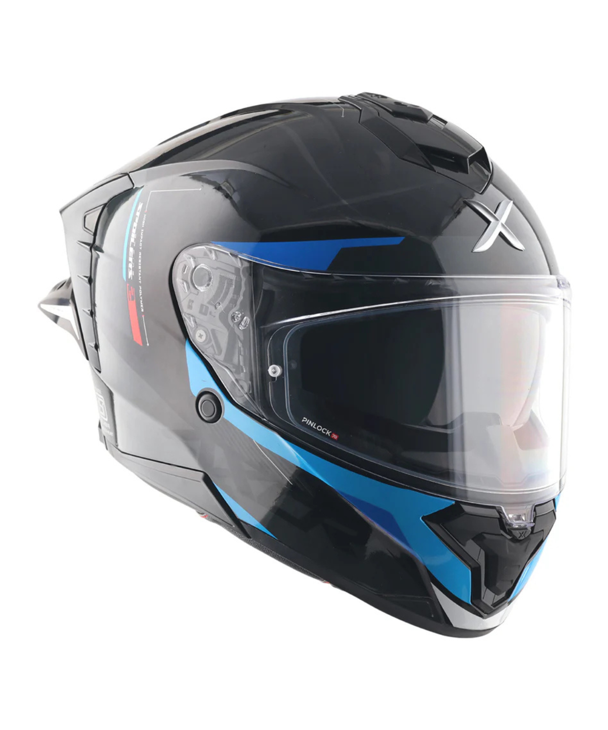 Axor Brutale Kryptic Dual Spoiler Helmet - Black Blue