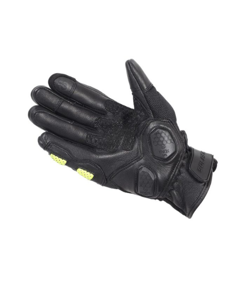 Solace Rival Carbon CE Motorcycle Riding Gloves - Neon