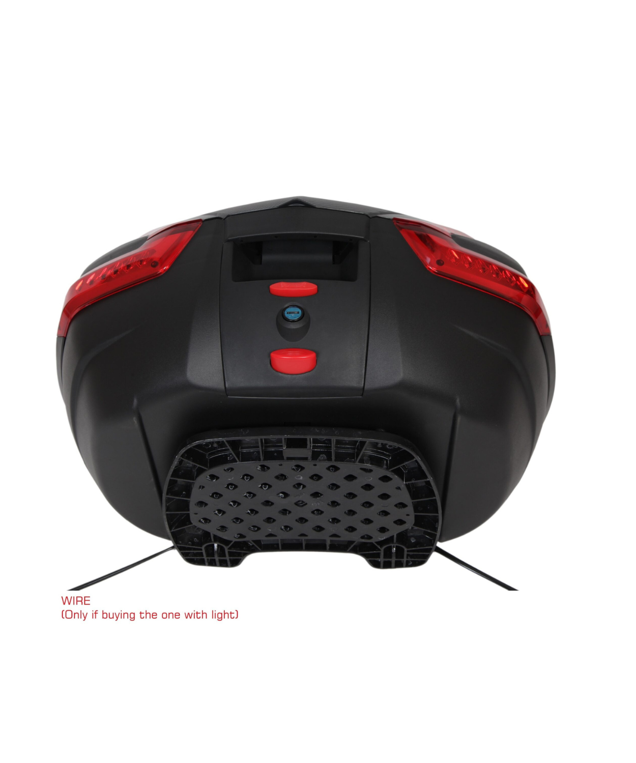 ASG SG 35 Liters Top Box - Black Red