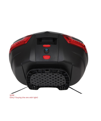 ASG SG 35 Liters Top Box - Black Red