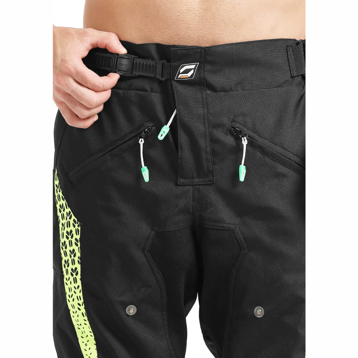 Solace S30 V3T Riding Pant with Powertector Protector - Black Neon