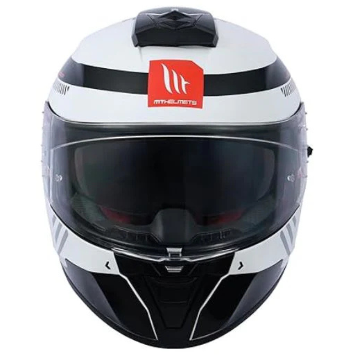 MT Blade 2 SV Vitality A5 Helmet - Gloss White Black Red - MT Helmets