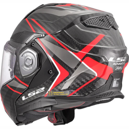 LS2 FF901 Advant X Carbon Fiber Future II Helmet (ECE 22.06) - Matt Red