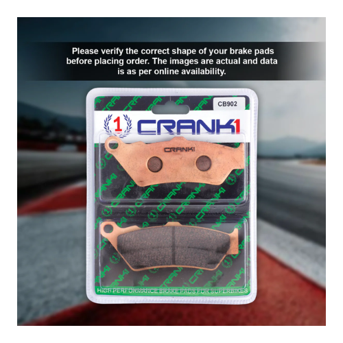 Crank1 Fully Sintered H2 Series Brake Pads for Ducati Multistrada 1200 DVT