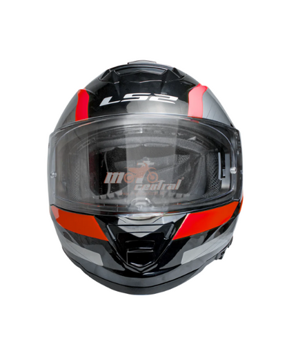 LS2 FF800 Storm II Rocker Helmet - Silver Red