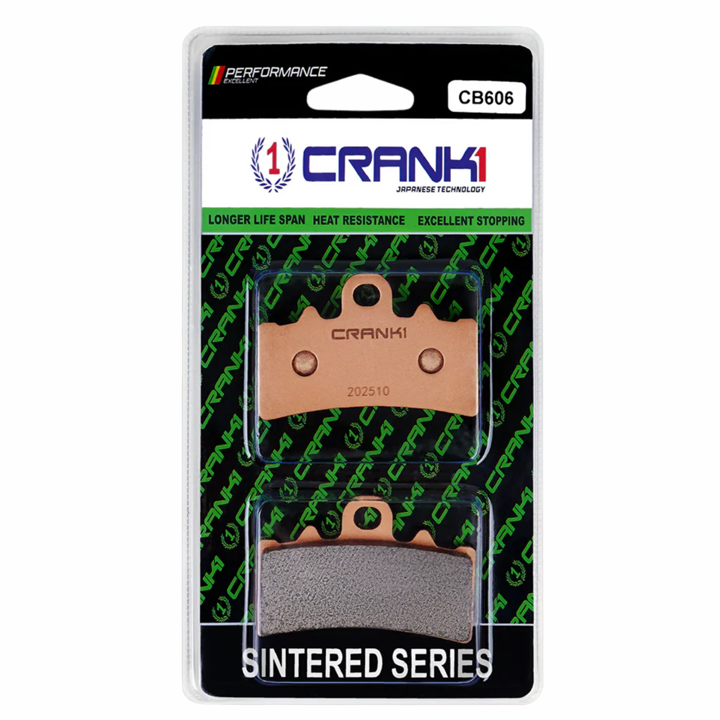 Crank1 Sintered Brake Pads for Husqvarna Svartpilen 250 (2024 Onwards)