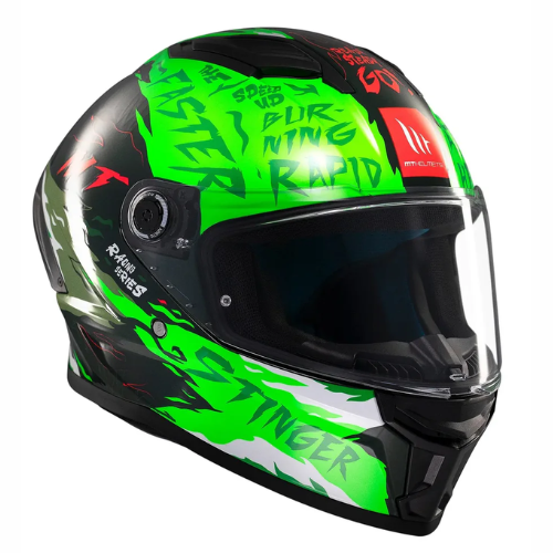 MT Stinger 2 Ardent C6 Helmet - Gloss Black Green