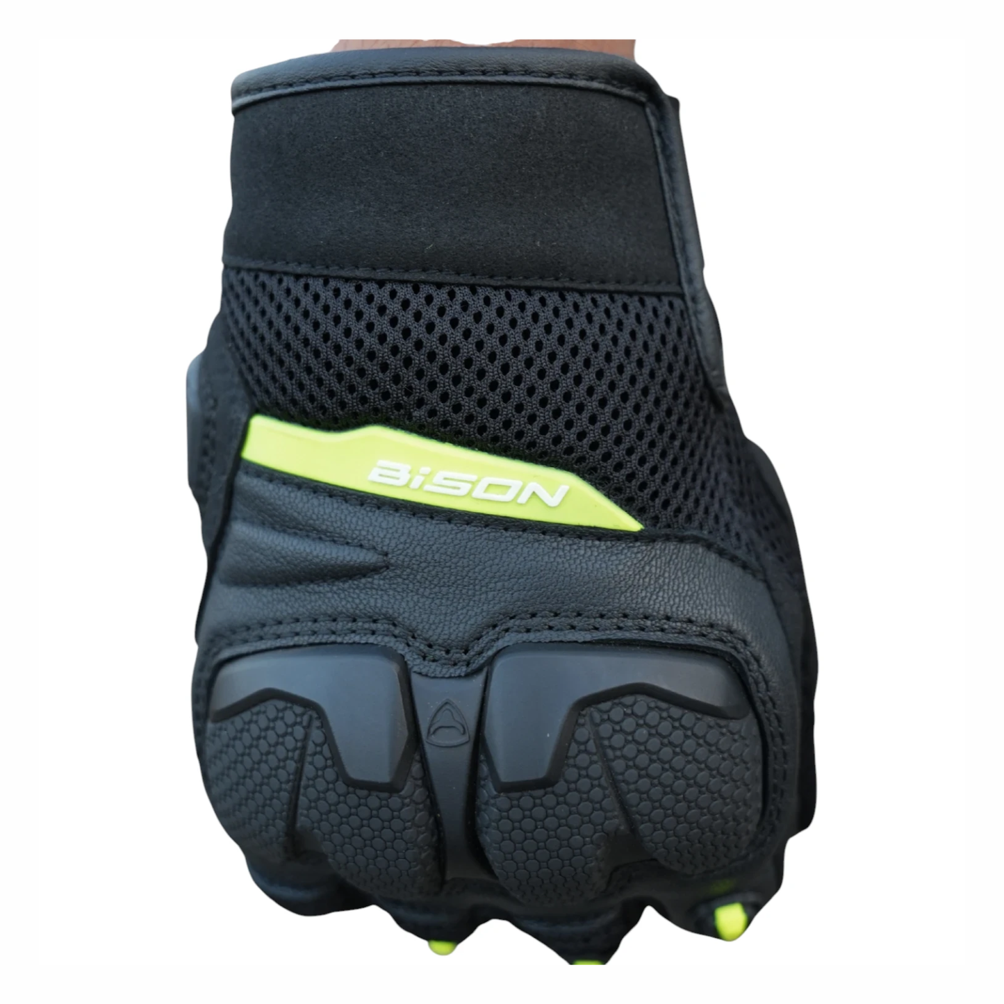 Bison ProGear Raptor Riding Gloves - Black Neon