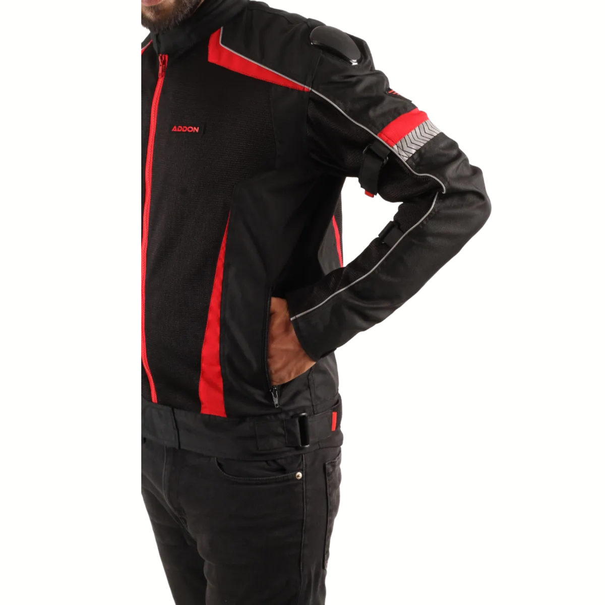 Lone Ranger Addon Pro Max Riding Jacket - Black Red