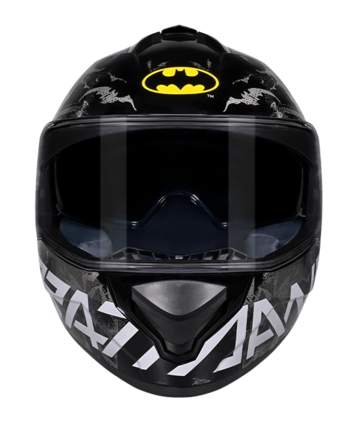 Studds Drifter Batman Edition Graphics Helmet - Gloss Black Yellow Grey N4 - Studds