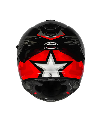 NHK K5R Wingstar Helmet - Black Red