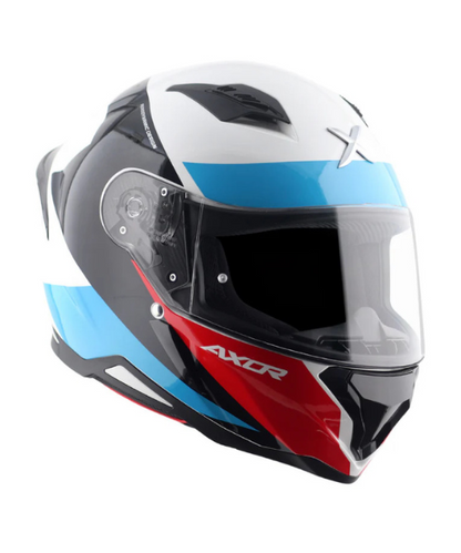 Axor Hunter Turbo Helmet - Gloss White Red