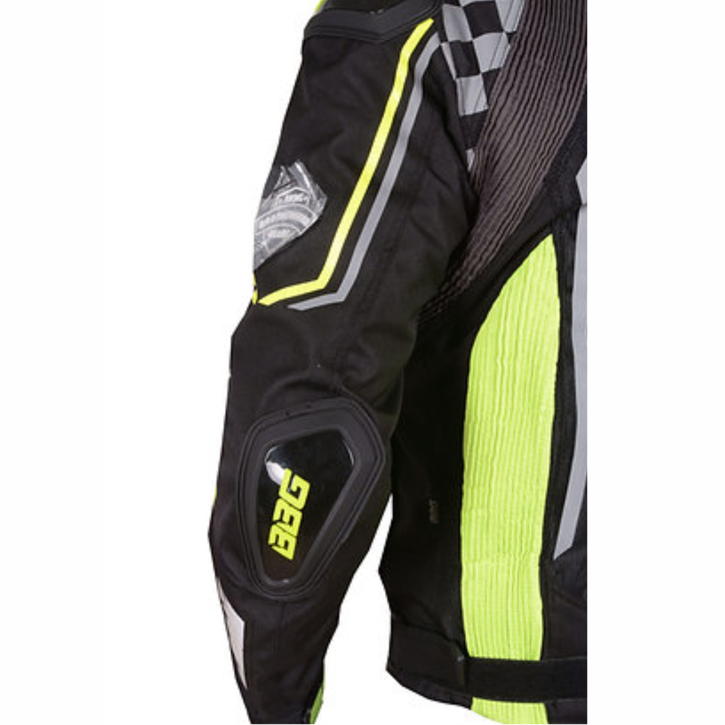 BBG Grand Prix Riding Jacket with Chest Guard and Liner - Neon