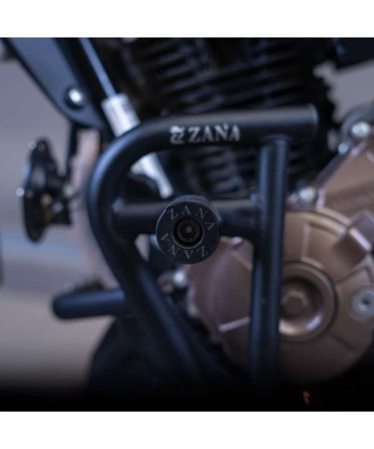 Zana Crash Guard with Slider Texture Matt Black Honda CB300F - ZI-8273