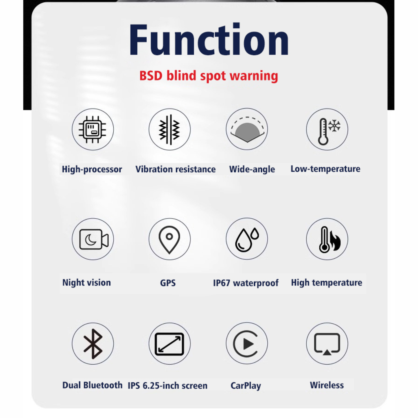 LBC Moto E3 Elite Pro Universal Plug and Play Navigation with BSD & TPMS