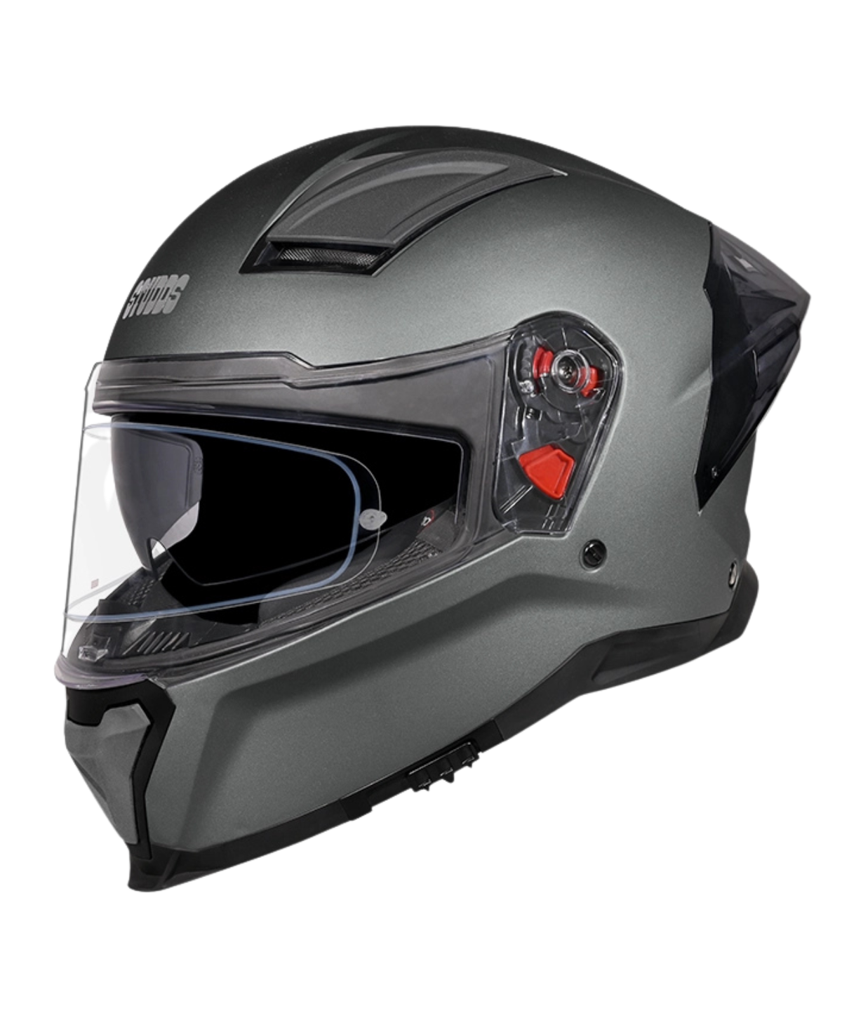 Studds Helios Solid Helmet - Matt Gun Grey - Studds