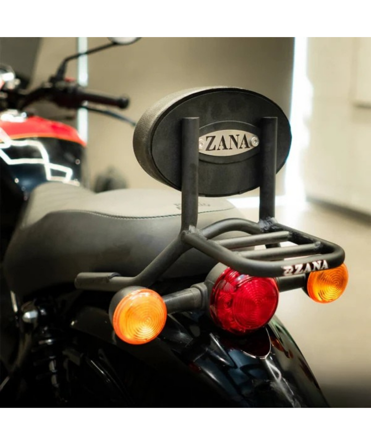Zana Royal Enfield Hunter 350 Backrest with Parcel Shelf - ZI-8267 - Zana