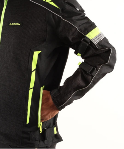 Lone Ranger Addon Pro Riding Jacket - Black Neon Green