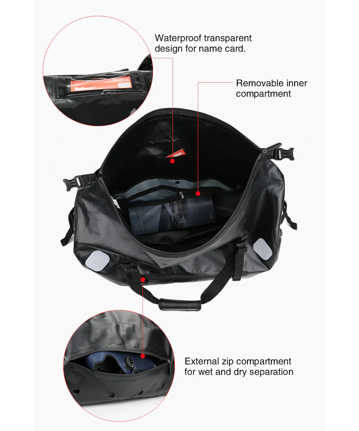 Rhinowalk Waterproof Duffel Bag 65L - MT20650