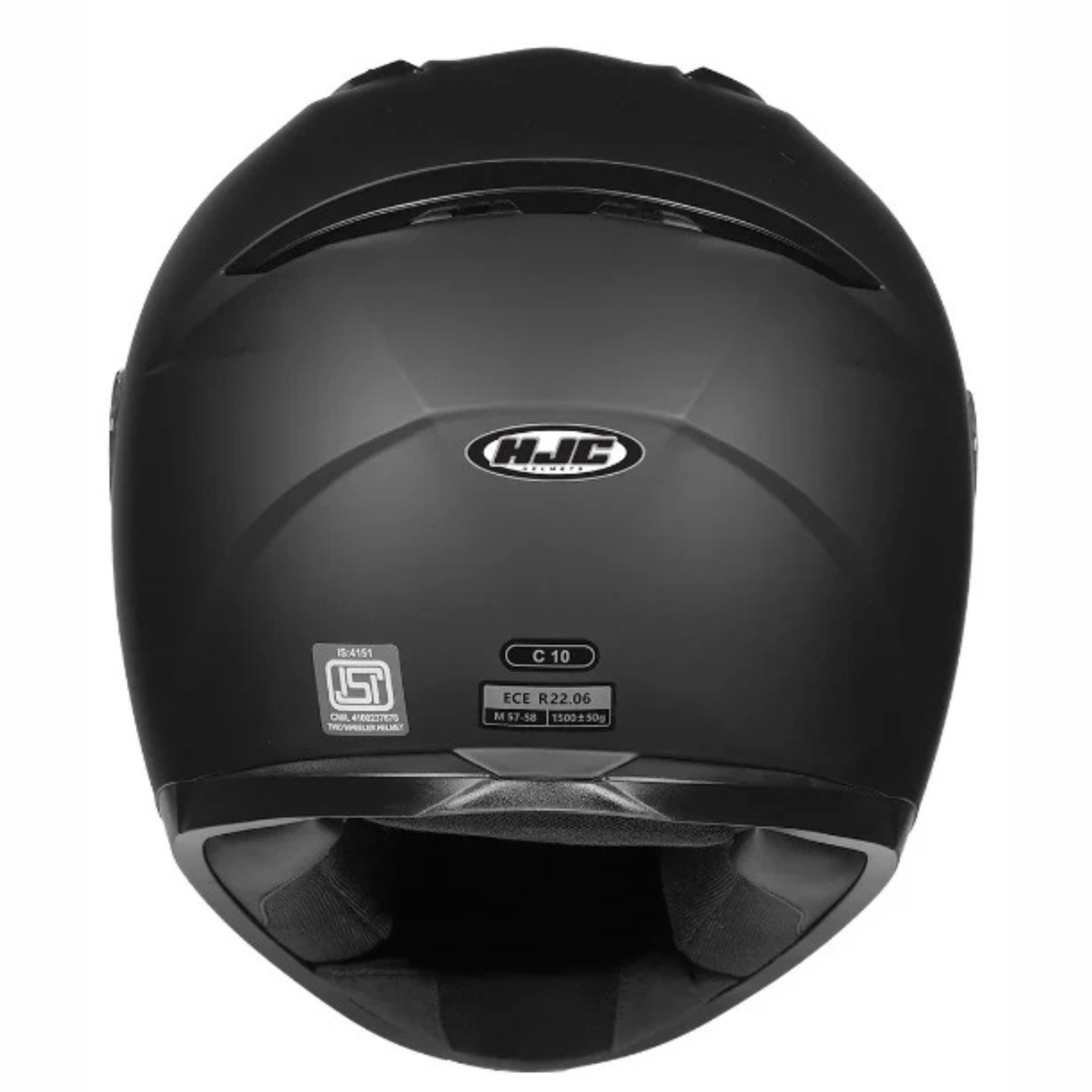 HJC C10 Solid Semi Flat Helmet - Black - HJC