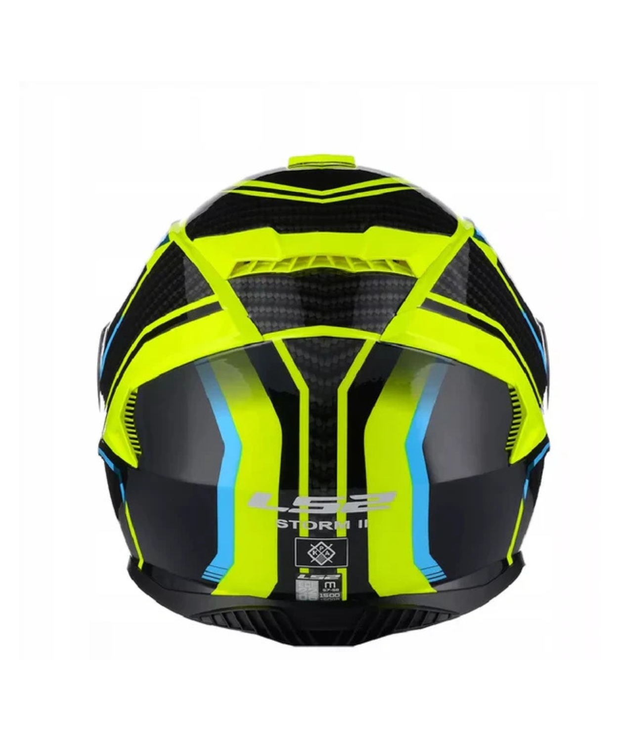 LS2 FF800 Storm II Tracker Helmet - Blue Hi-Viz Yellow