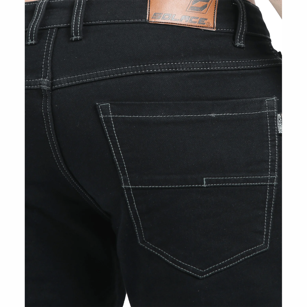 Solace Gravel Motorcycle Kevlar Denims with Level 2 Armour - Black