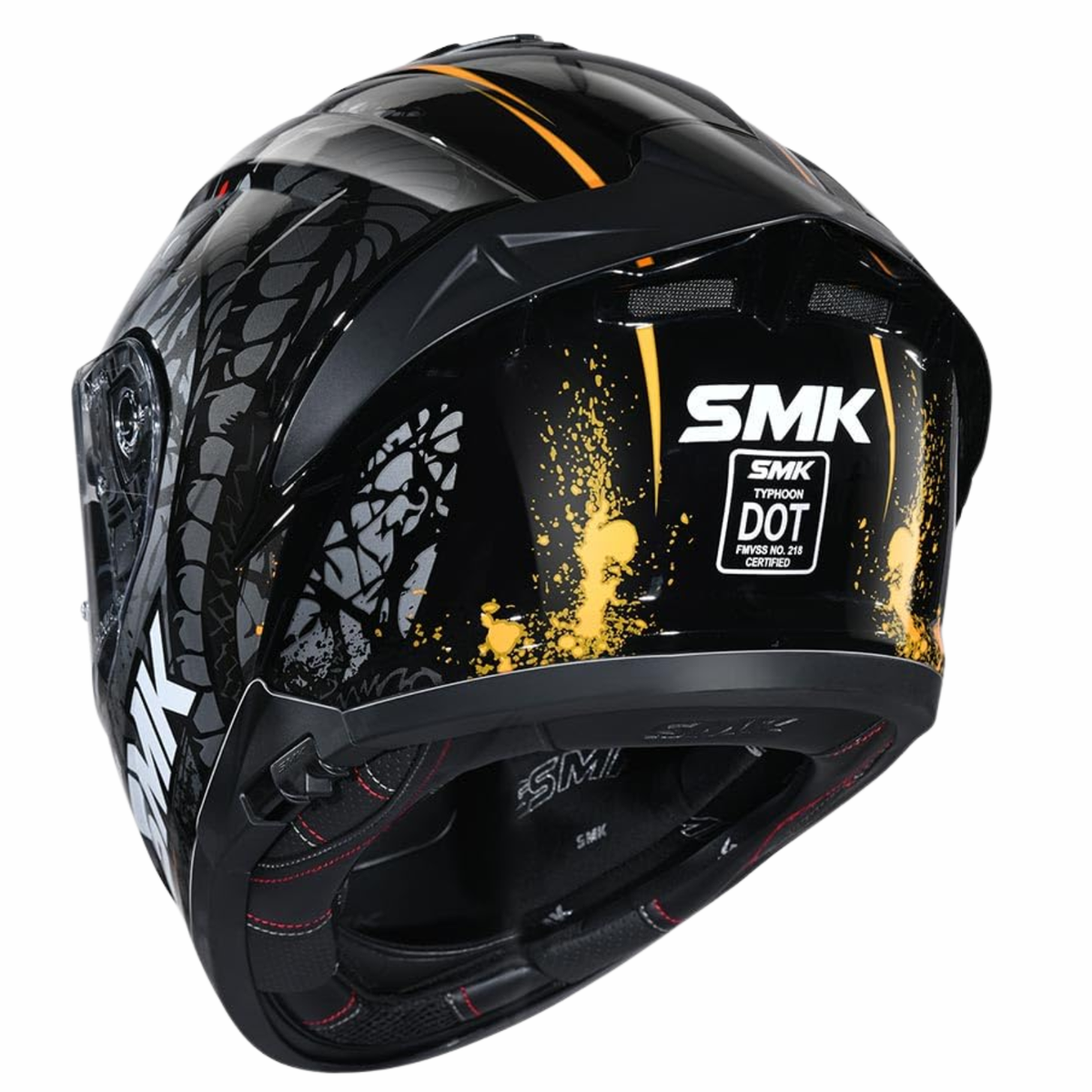 SMK Typhoon Reptile Graphics MA267 Helmet - SMK