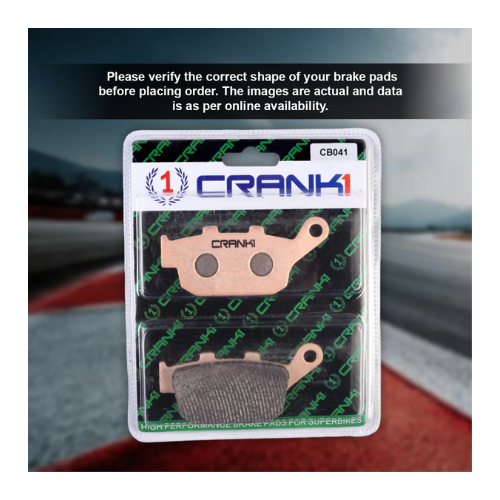 Crank1 Fully Sintered H2 Series Brake Pads for Triumph Daytona 675R (2011-2017)