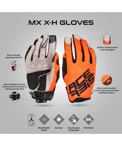 Acerbis MX X-H Riding Gloves - Orange