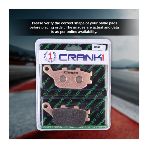 Crank1 Fully Sintered H2 Series Brake Pads for Yamaha YZF R1 (2004-2006)