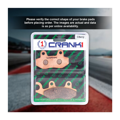 Crank1 Fully Sintered H2 Series Brake Pads for Triumph Street Twin (2016-2017)