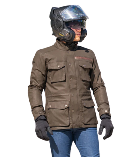 LS2 Liberty Man Riding Jacket - Brown