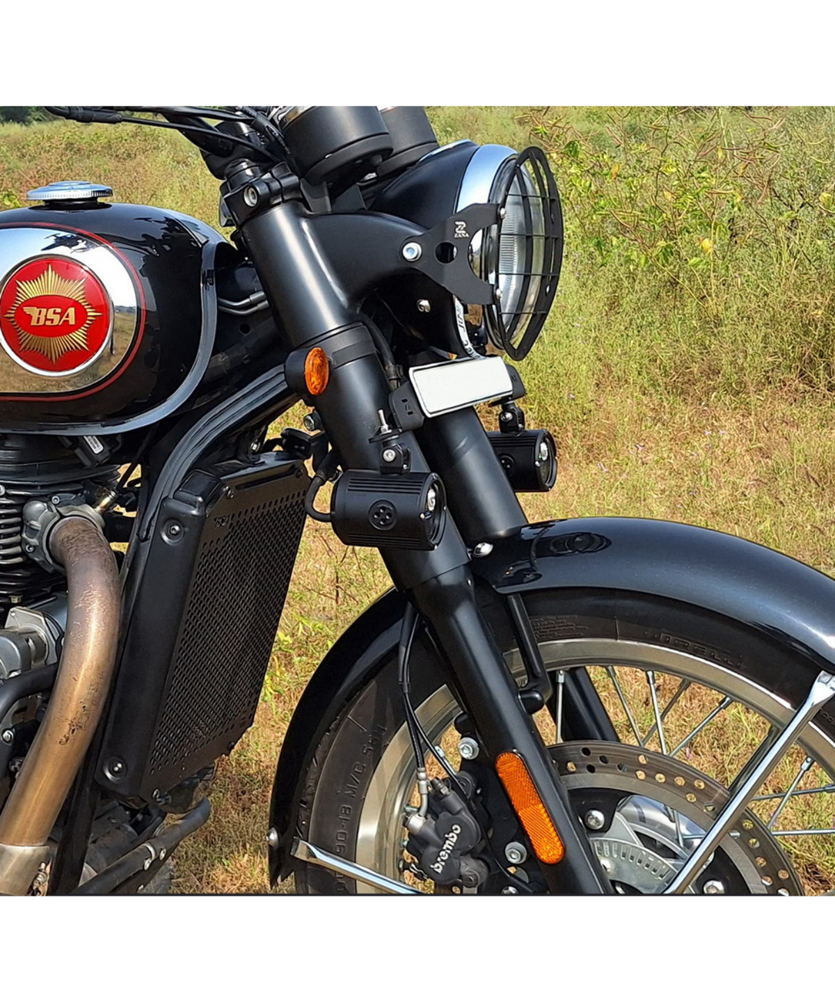 Zana BSA Goldstar 650 Mild Steel Fog Light Mount - ZI-8538 - Zana
