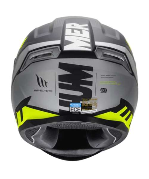 MT Hummer Brick Helmet - Matt Fluorescent Yellow