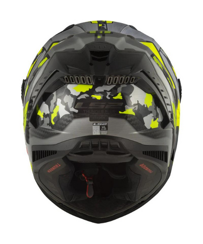 LS2 FF805 Thunder C Space Hi-Viz Helmet - Yellow Grey