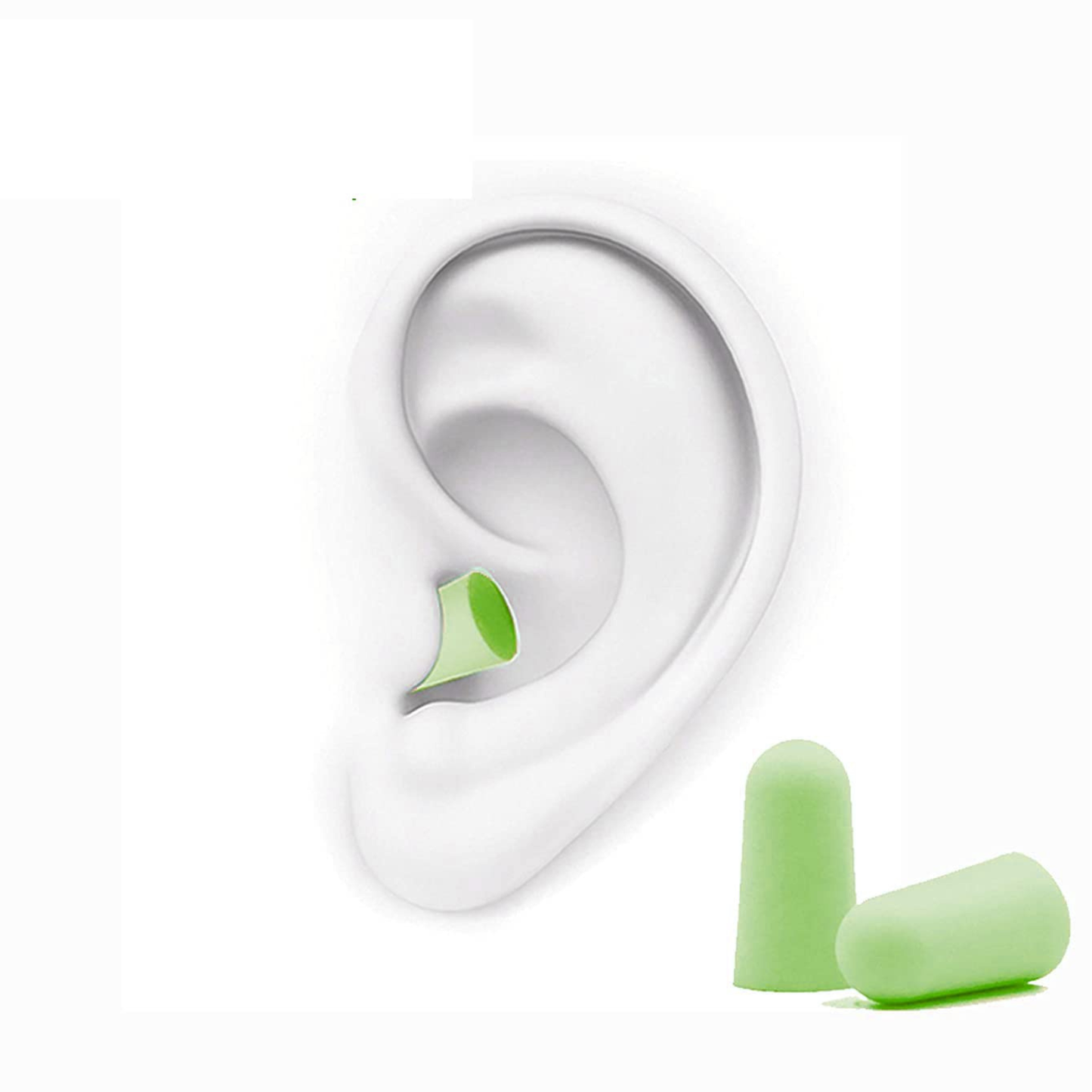 Noise Reduction Earplugs - Green