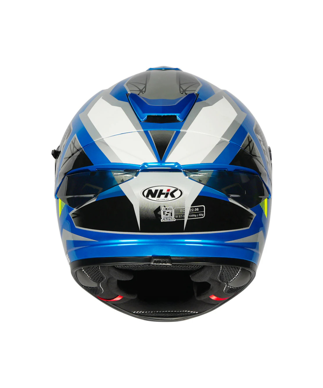 NHK K5R Commutrack Helmet - Black White Blue
