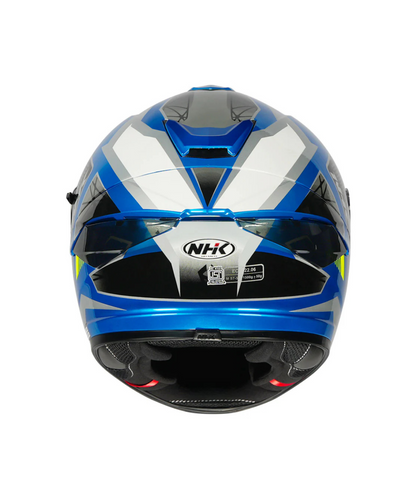 NHK K5R Commutrack Helmet - Black White Blue