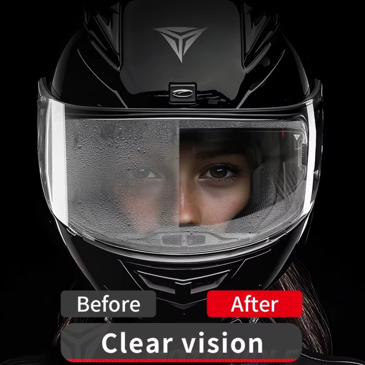 Motowolf Helmet Visor Anti-Fog P1 Sticker