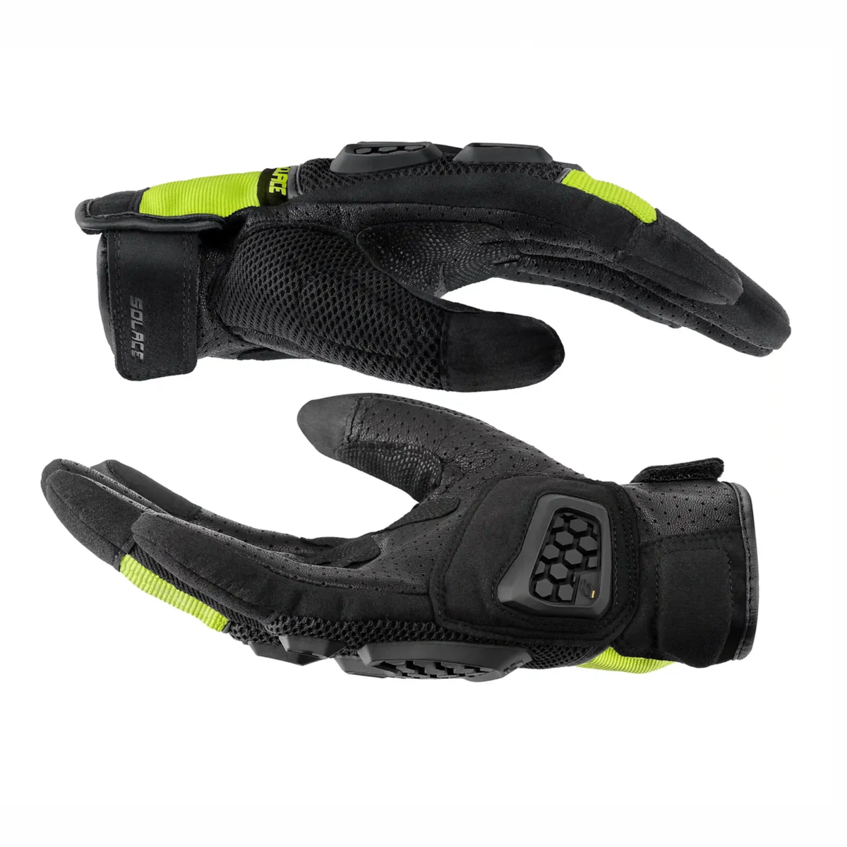 Solace AirX DualSport CE Riding Gloves - Neon Green
