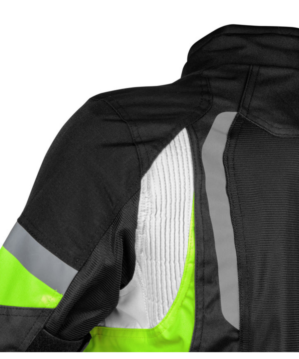 Rynox Tornado Pro 4 CE Certified Class A Riding Jacket - Black Hi-Viz Green