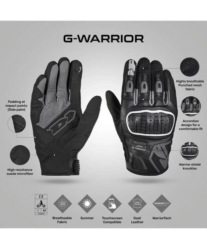 Spidi G Warrior Riding Gloves - Black