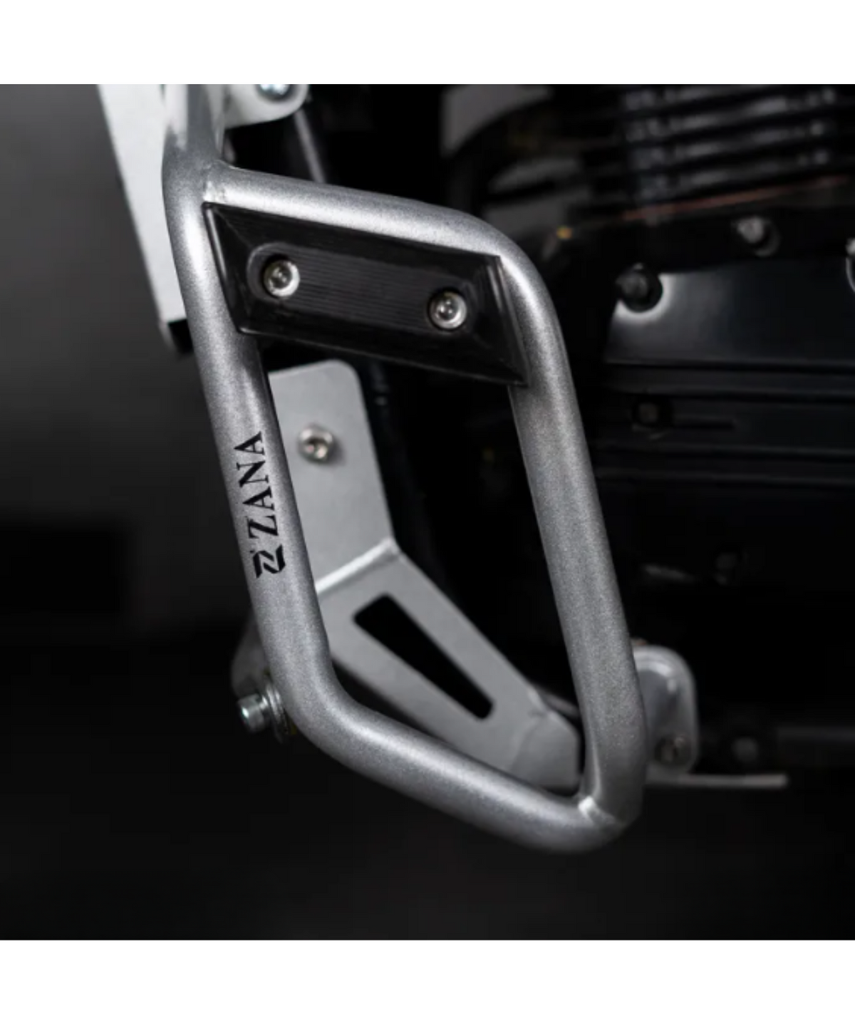 Zana Yezdi Scrambler Leg Guard with Slider - Silver - ZI-8190 - Zana