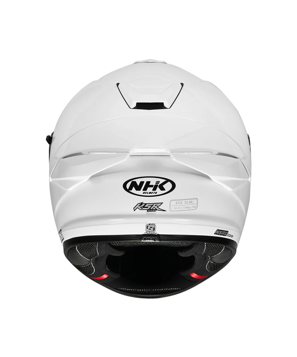 NHK K5R Solid Helmet - Gloss White - NHK