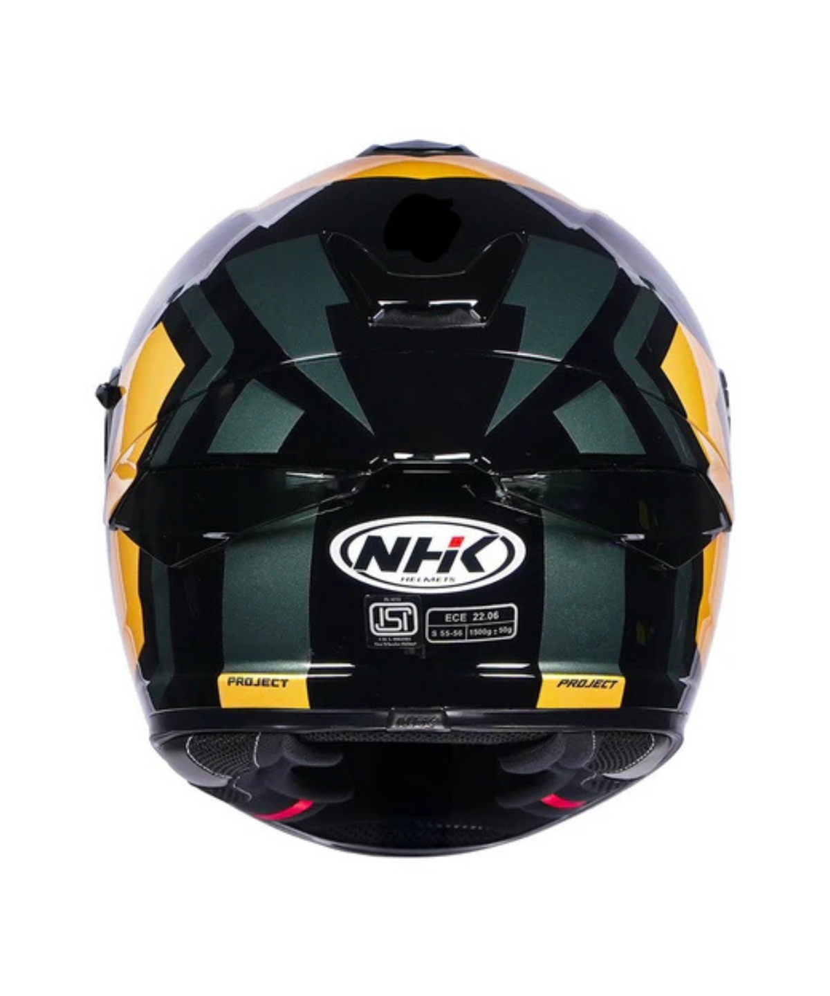 NHK K5R V2 Shield Helmet - Gloss Black Grey Gold - NHK