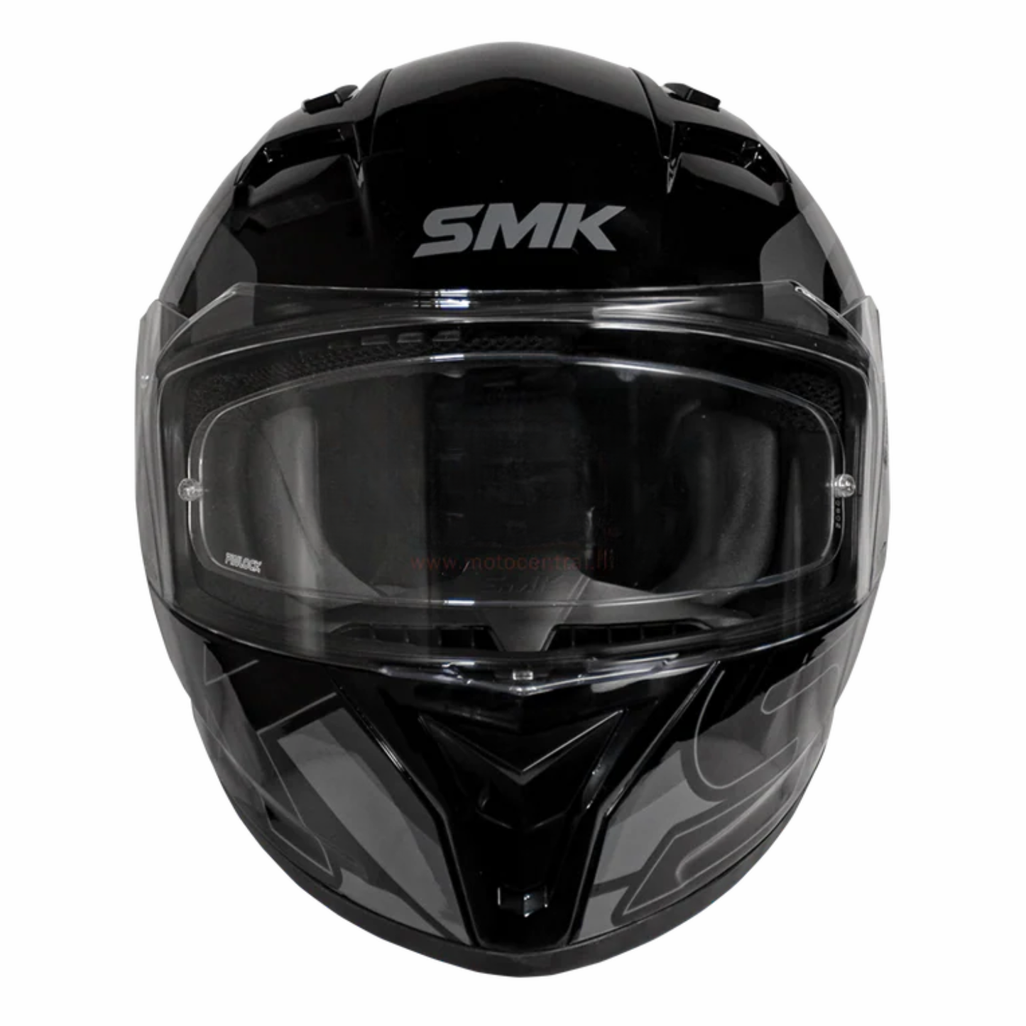 SMK Stellar Stage GL262 Gloss Black Grey Helmet