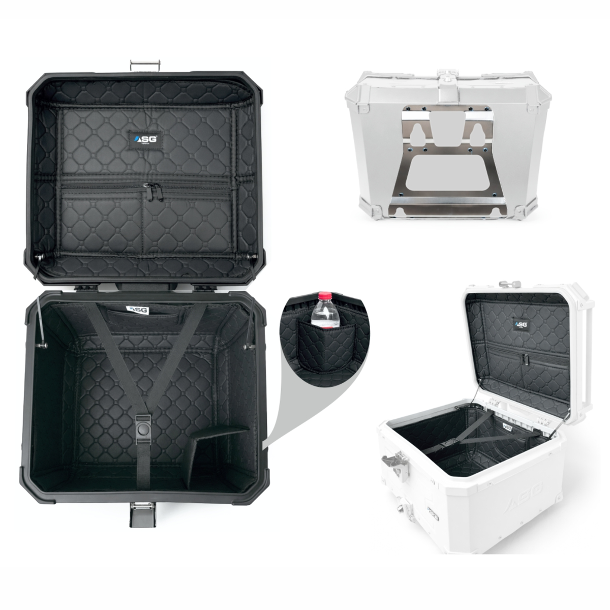 ASG AG-55L Aluminum Top Box - White - ASG